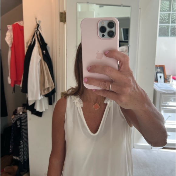 100% silk cream color top - Picture 8 of 9